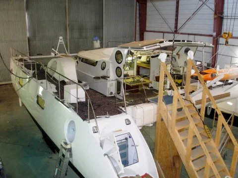 Mâture Jangada vue de dessous