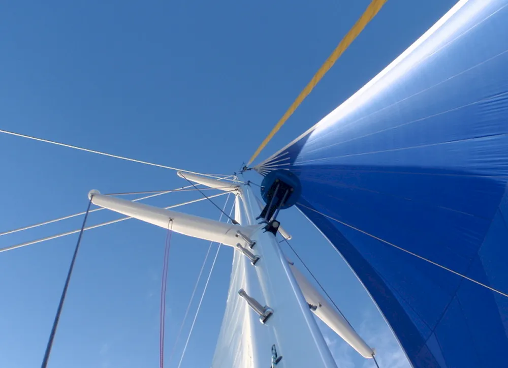 Mâture Jangada vue de dessous